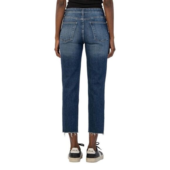 Kut From The Kloth Women’s 24W High Rise Rachael Fab Ab Mom Jean Raw Hem - Picture 3 of 9